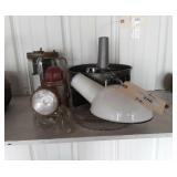 Misc lot - Lantern, cooking and serving dishes.