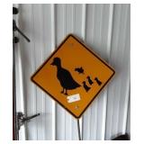 Duck Crossing sign.