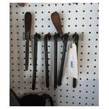 Rack of tools.