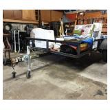 Single Axle Trailer w/ Ramp, wheel jack.