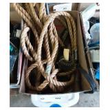 Box lot rope and more.