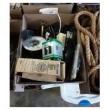 Mixed box lot wire, telephones and more.