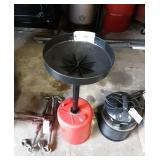Oil drain system.