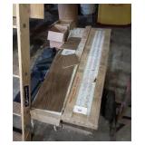 Boxes of flooring, inner tubes and more.