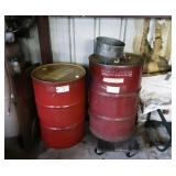 (2) Barrels & funnel.