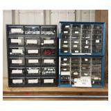 (3) Bolt cabinets with contents