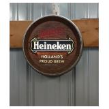 Heineken sign - lighted.