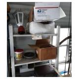 Shelf and contents.