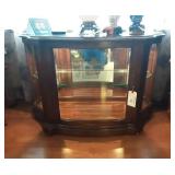 Lighted display cabinet.