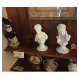 (4) pieces. Statues.