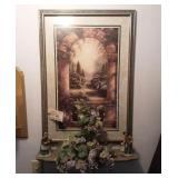 Wall display, picture and hangings.