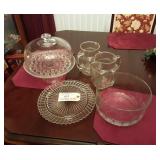 (5) pieces. Vintage Glassware.
