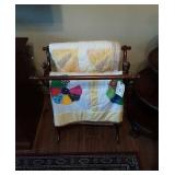 Quilt Rack with (2) Quilts.