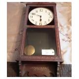 Victorian Wall Cloch - Walnut.