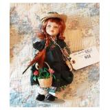 Small Swiss girl with basket.