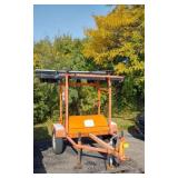 2012 SOLAR TECH-  ARROW BOARD ON TRAILER