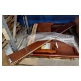 SINGLE WOOD SLEIGH BED -LIGHT USE