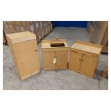 3 PIECE WOODEN CHILDS KITCHEN SET