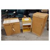 3 PIECE CHILDS WOODEN KITCHEN PLAY/LEARNING SET