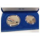 UNUTED STATES LIBERTY COINS- 2 COINS IN CASE