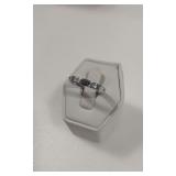 SILVER LIKE RING WITH CLEAR STONES-38313-23