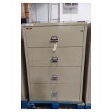 FIRE KING- 4 DRAWER FIRE PROTECTION FILING