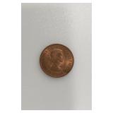 1967 ELIZABETH HALF PENNY