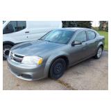 2013 DODGE AVENGER SILVER SEDAN