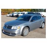 2013 DODGE AVENGER SILVER SEDAN