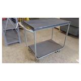 METAL FOUR WHEELED PUSH CART