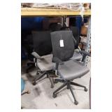 5 BLACK ASSORTED HIGH BACK OFFICE CHAIRS