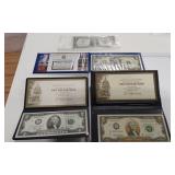 4 BILLS-ONE DOLLAR SILVER CERTIFICATE-