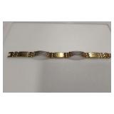 BRACLET- GOLDLIKE AND SILVERLIKE COLORED
