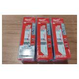 MILWAUKEE SAWZALL BLADES-2 FULL PACKAGES OF 50