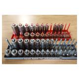 CRAFTSMAN SOCKETS ON ORGANIZERS- 3/8 INCH