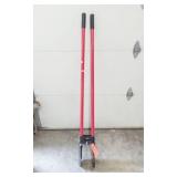 NEW POST HOLE DIGGER- FIBERGLASS HANDLES- WIDE