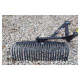 BAD BOY 48 INCH YARD RAKE- 3 POINT HITCH - CENTER