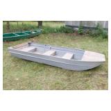 ALUMINUM FLAT BOTTOM BOAT- 3 SEATS-  11 FOOT