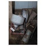 VINTAGE METAL FUNNELS AND OIL CANS