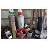 2 LARGE PROPANE TANKS- ROLLED ROOFING AND MORE