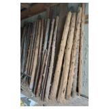 VINTAGE BARN WOOD AND POSTS- CONTENTS OF BARN