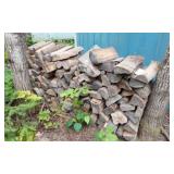 SEASONED SPLIT FIREWOOD STACK