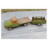 VINTAGE TONKA TOY TRUCK AND TRAILER