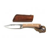 CUSTOM HAND MADE KNIFE WITH WOODEN HANDLE- CUSTOM