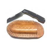 KERSHAW- 2022PROMO1- FOLDING KNIFE WITH LEATHER