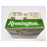 REMINGTON- 12 GAUGE- 25 SHELLS- 2 3/4"- 7 1/2