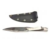 HAND FORGED KNIFE WITH HAND MADE SHEATH