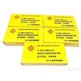 NORINCO- 7.62 X 39MM- 100 ROUNDS- 5 BOXES OF 20