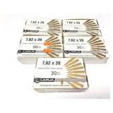 LAPUA- 7.62 X 39- 150 ROUNDS- 5 BOXES OF 30 EACH