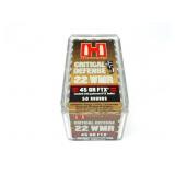 HORNADY 22 WMR- 50 ROUNDS- CRITICAL DEFENSE